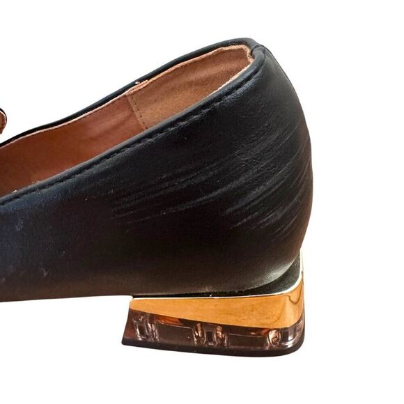 Spring Step Patrizia Rockrose Black Faux Leather Loafers Size 10 - Picture 6 of 9